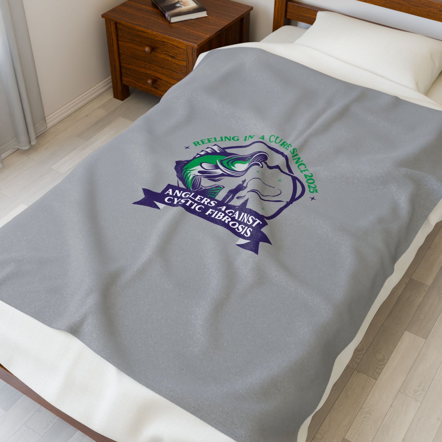 Velveteen Plush Blanket - Logo