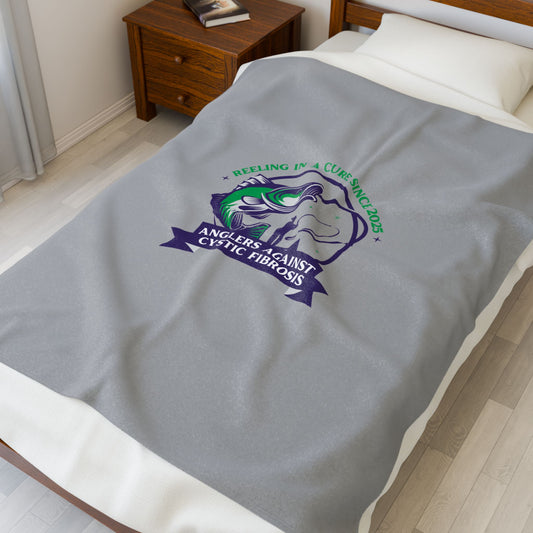 Velveteen Plush Blanket - Logo